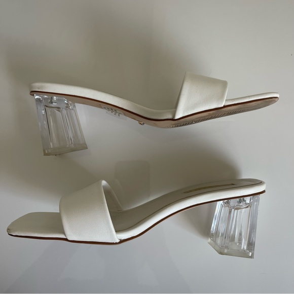 Billini White Mini Heels - Picture 2 of 8